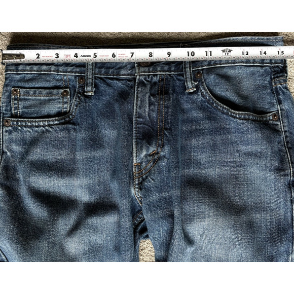 LEVIS 514 Slim Straight Jeans 30x32 Blue Medium Wash Cotton Denim Casual Pants - Picture 11 of 14